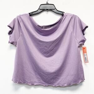 Colsie Women's NWT XS Lavender Purple T-Shirt Short Sleeve